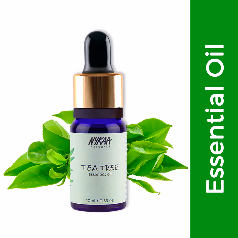 Nykaa Naturals Tea Tree Essential Oil For Acne & Hair Fall Control Solution - 100% Natural